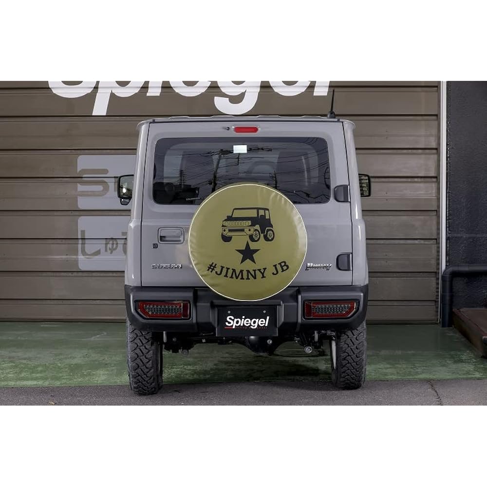 Spiegel Tire Cover Jimny JB23W JB64W Hashtag Jimny Khaki Spare Tire Cover Suzuki