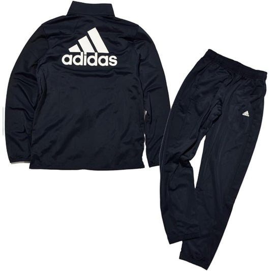 [Adidas] Jersey Top and Bottom Set Kids Essentials Tracksuit