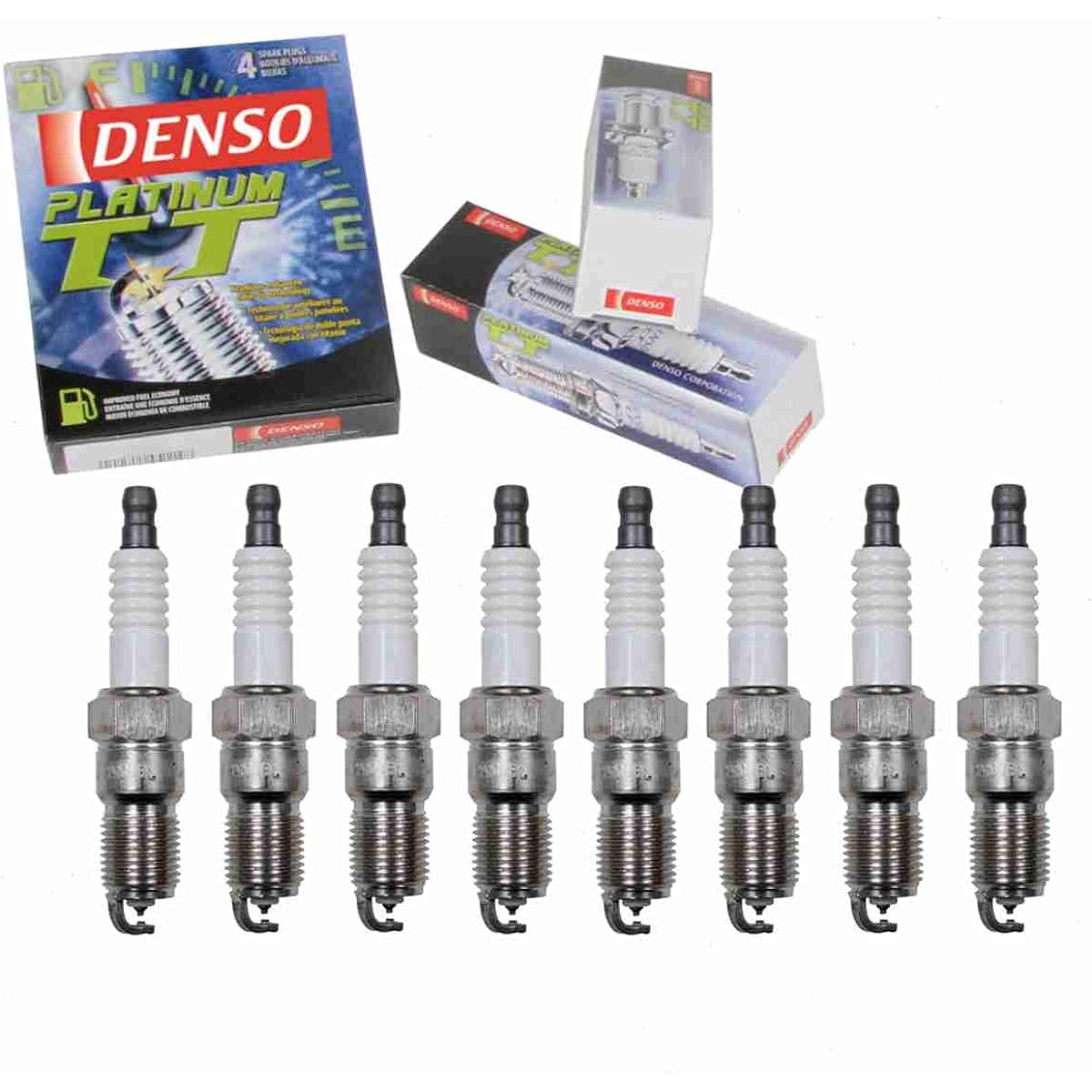 DENSO Platinum TT Spark Plug 8 pieces Chevrolet Sylvalard 1500 4.8L 5.3L 6.0L 6.2L 6.2L V8 1999-2013