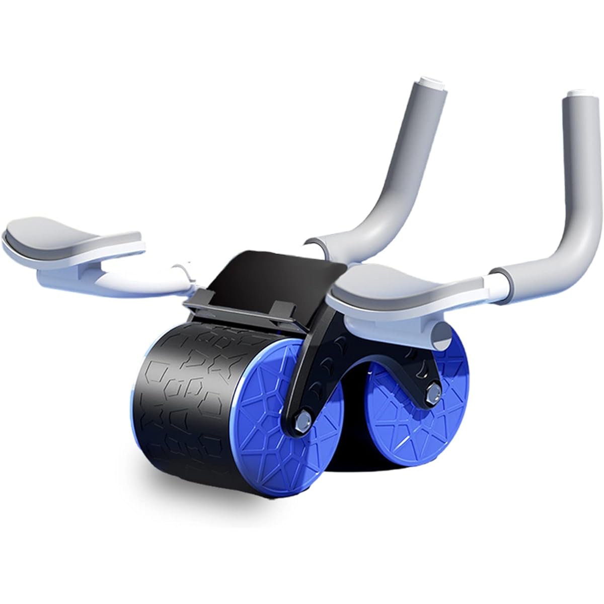 Kozy More Abdominal Muscle Roller, Auxiliary Support Roller, Automatic Rebound Type, Stability, Best Choice for Beginners, Training, Comes with Knee Mat, Easy to Assemble, Japanese Instruction Manual, Roller, Muscle Training, Fitness, Men, Women (Black (