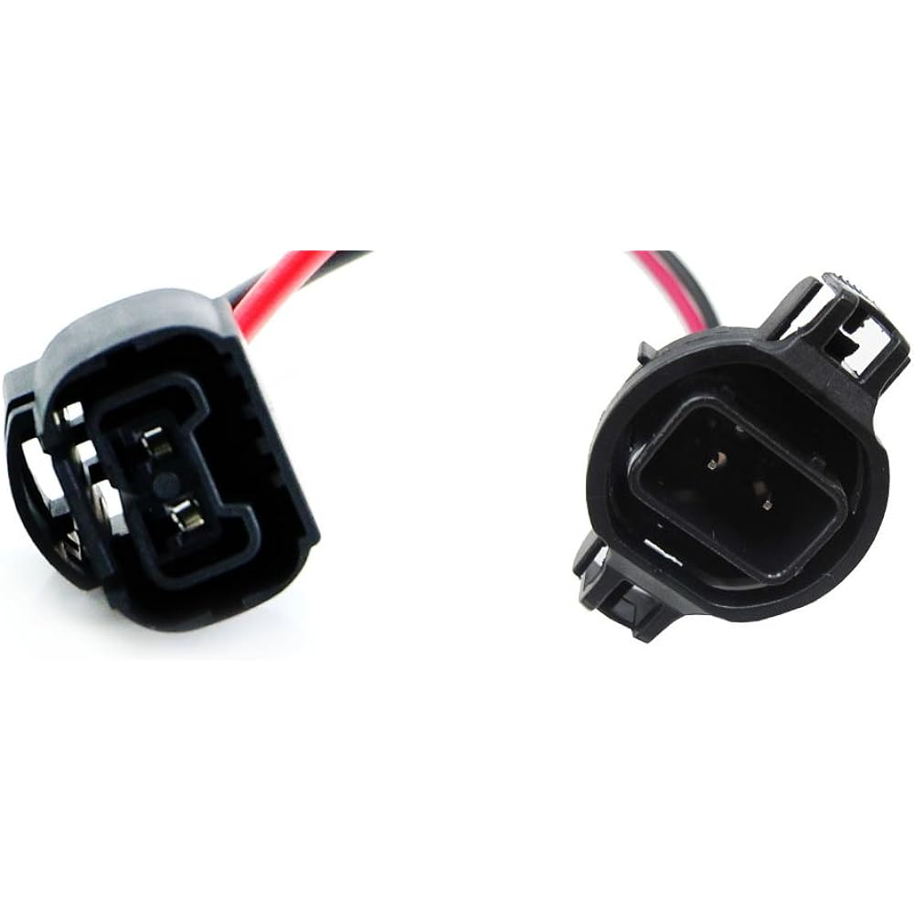 IJDMTOY 5202 H16 extension wire harness socket headlight compatible fog light retro fit work for work