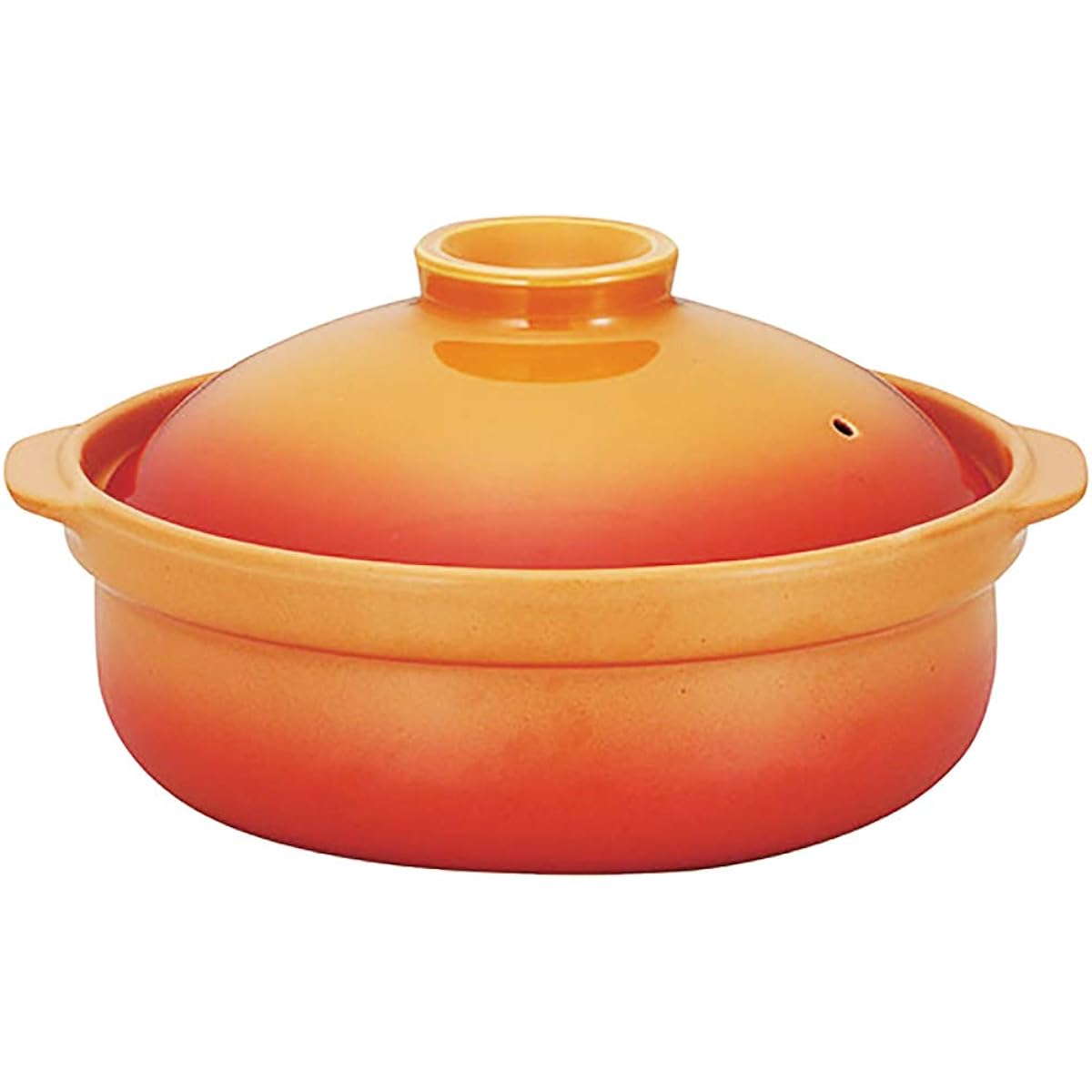 Mino Sarara Banquet Bake Earthen Pot No. 7 for 1 to 2 people Made in Japan Heat source color: Orange for open fire only