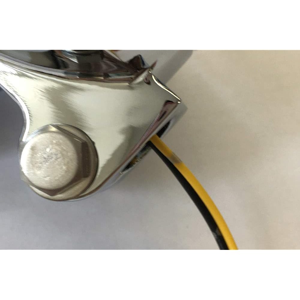 Kijima Motorcycle Bike Parts Turn Signal Lamp #470 Square Type Silver Body/Amber Lens General Purpose 219-5191