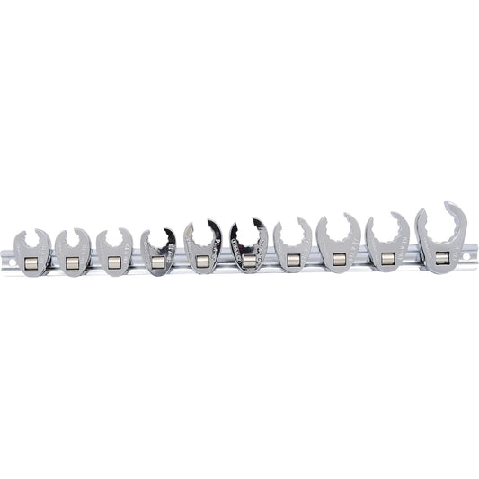 KS TOOLS 3/8" 12 point crawfoot wrench set 10 pcs 10-22mm 3/8" 12 point crawfoot wrench set 10 pcs 10-22mm 913.3900