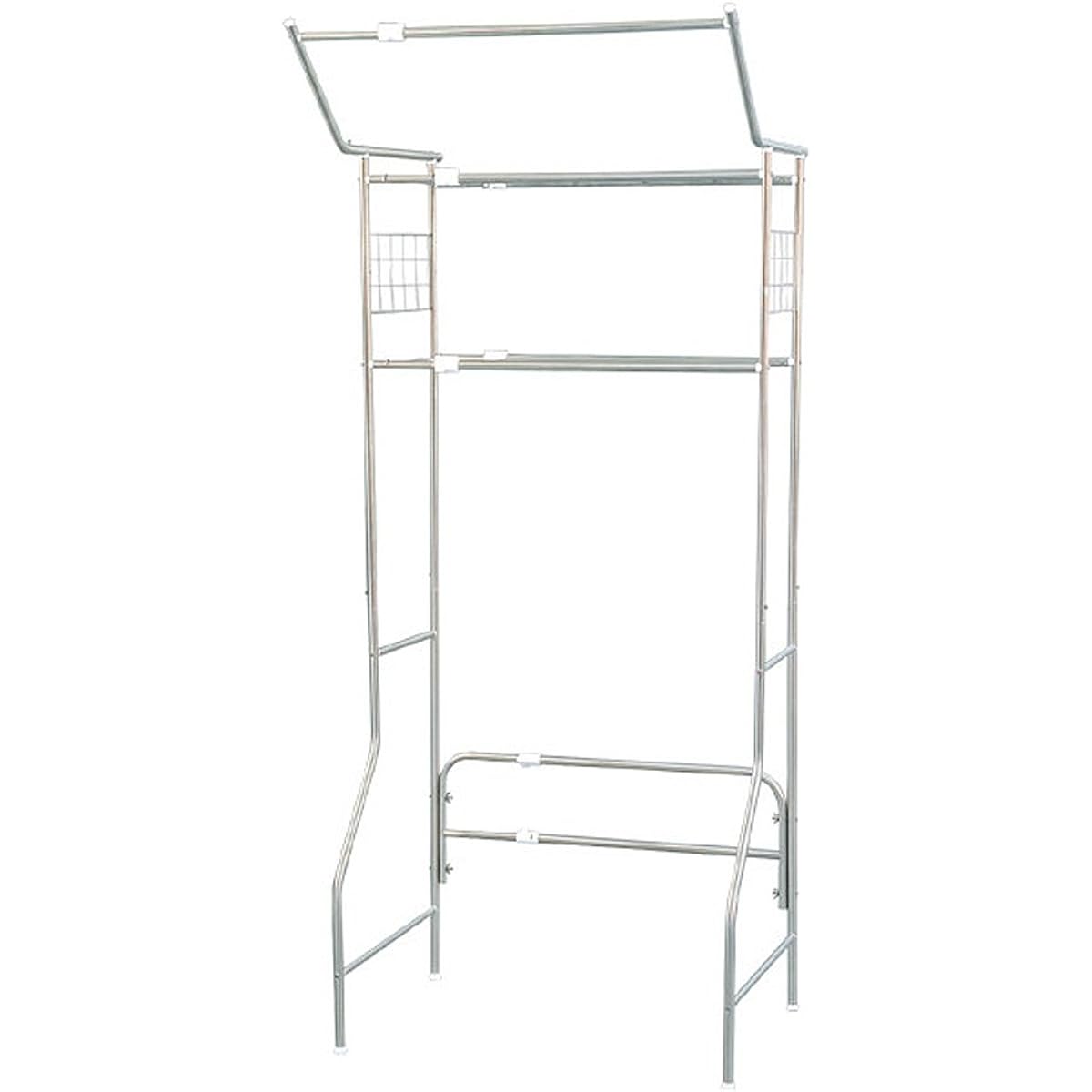 Iris Ohyama Laundry Rack All Stainless Steel Width 67~103 x Depth 63.5 x Height 190cm AS-192LR