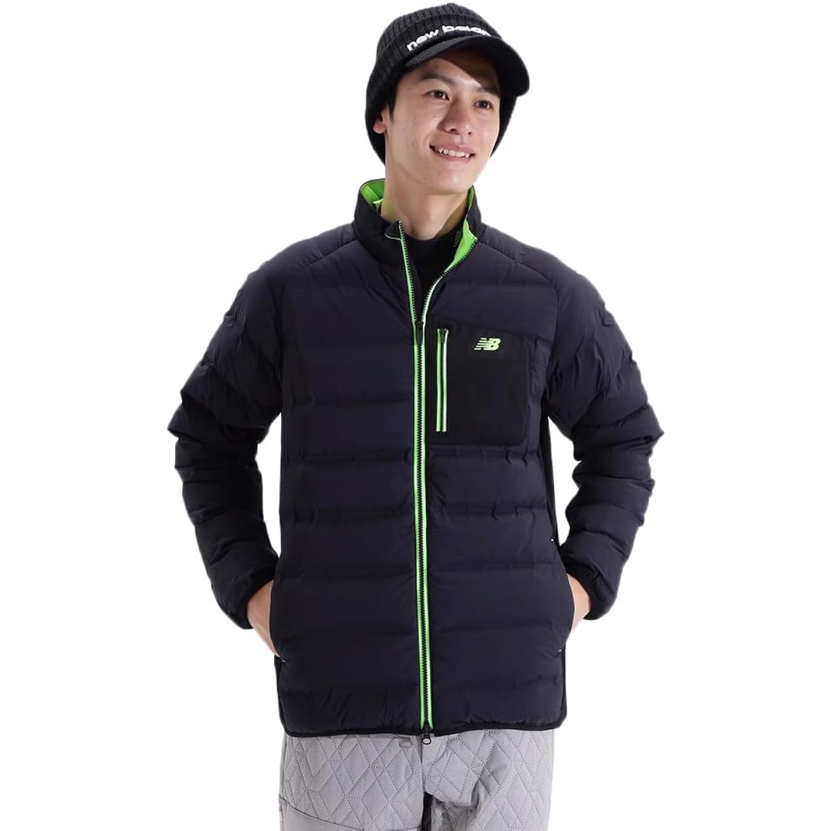[New Balance Golf] Men's Water Repellent Down Jacket (Stretch/Topthermo: Moisture Absorbing Heat Generating) / Golf Outerwear / 012-3220006