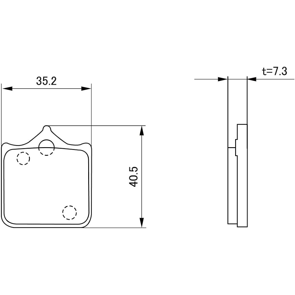 Daytona Motorcycle Brake Pad Golden Pad