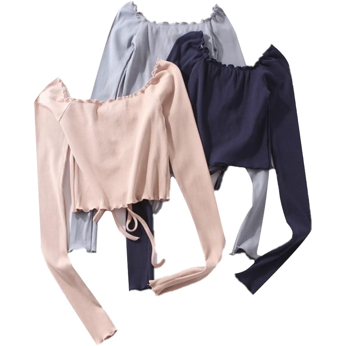 ProDance Navy Light Blue Beige Pink Long Sleeve Tops Ballet Wear PT006N