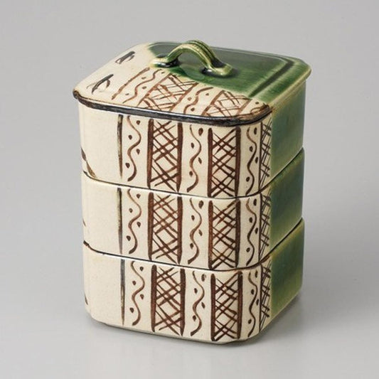 Aureli Kakusanju (Large) [14.2 x 14.5 x 18.5cm 1770g] [Specially Selected Foods] [Ryotei, Inn, Japanese Tableware, Restaurant, Business Use, New Year Festival]