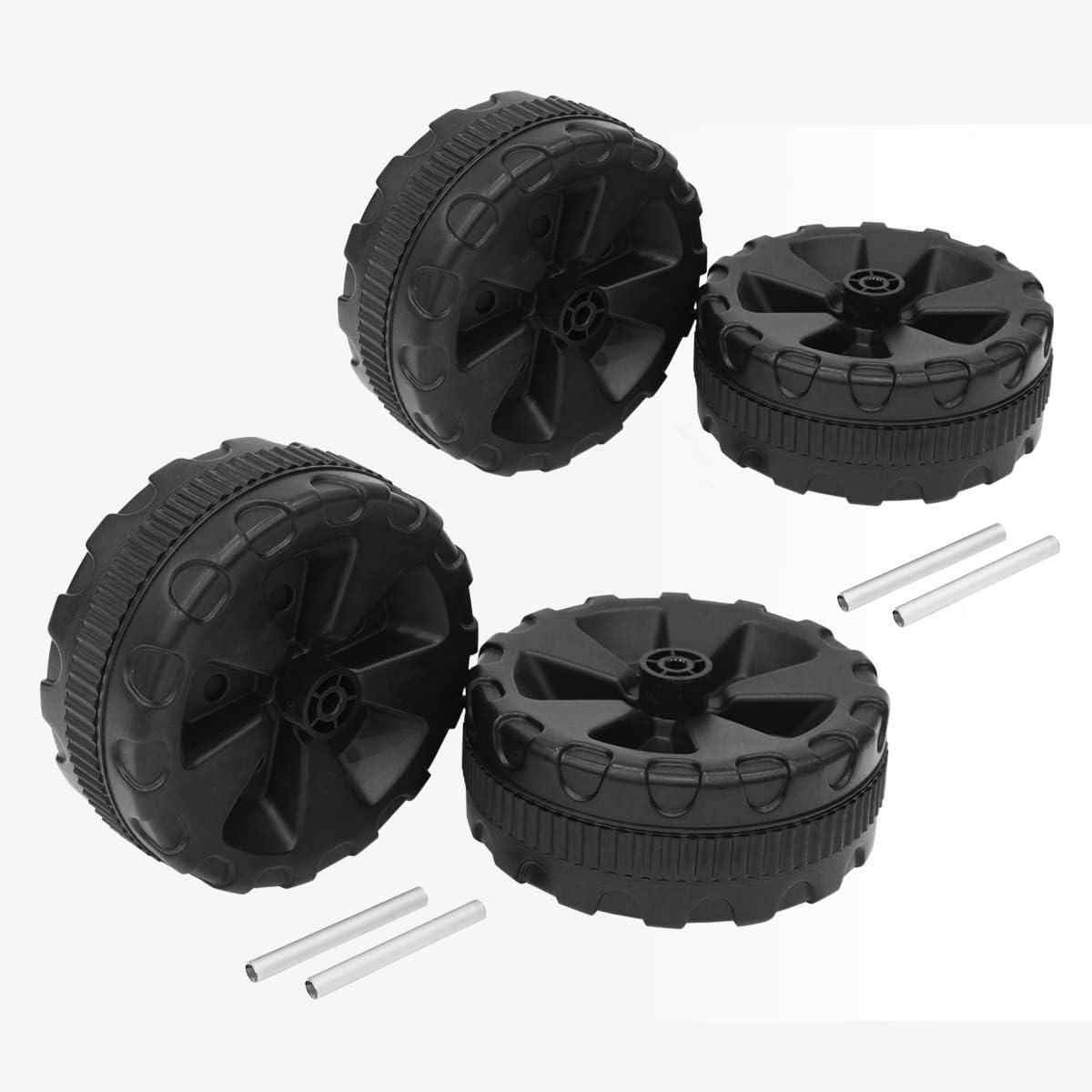 DOD Carry Wagon Extra Thick Tires (4 Pieces) Spare Wheel W2-836-BK (Approx.) Diameter 17 x Width 4cm