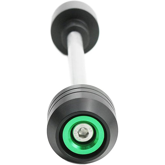 DURAGS Motorcycle Swing Arm Wheel Protector For YA-MA-HA XT1200Z 2010-2014 2015 2016 2017 Front Circle POM Axle Fork Crash Slider Anti-Collision Slider (Color: Green)