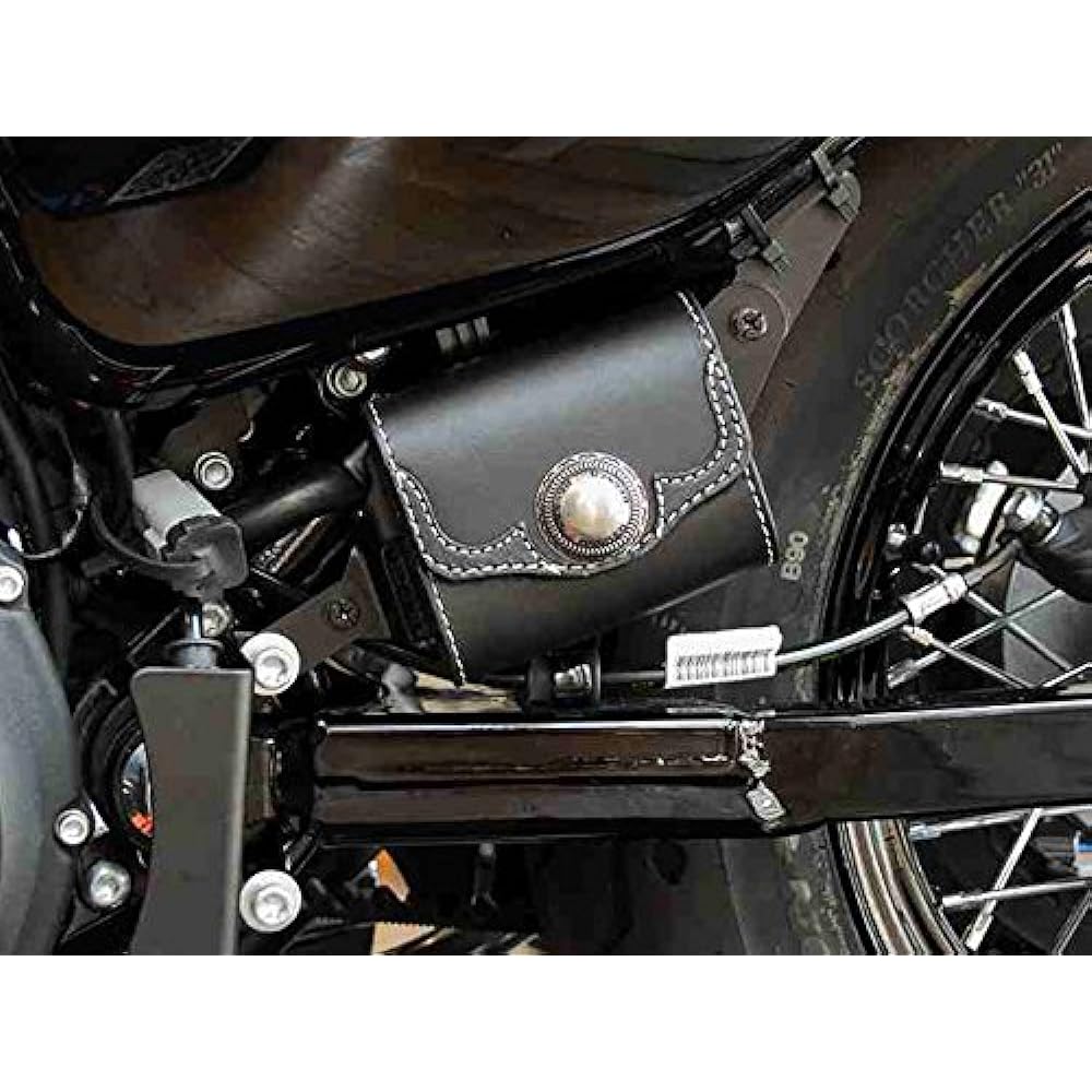 DEGNER Harley (HD) Sportster (04-14) Leather ETC case with stay Black SB-44
