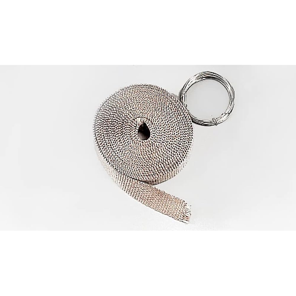 Kijima Motorcycle Motorcycle Parts Muffler Insulation Material (25 x 5000mm) Wrap Type with Stainless Steel Wire Heat Resistant 300℃ 209-961