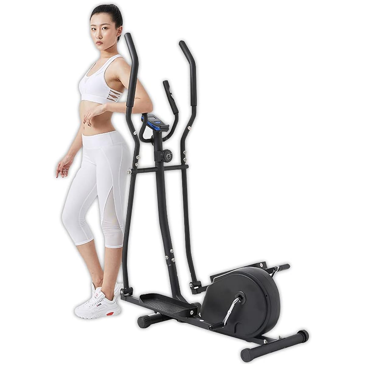 AORTD Cross Trainer Aerobic exercise equipment that can be done at home Elliptical Sky 8 resistance levels Walker with heart rate monitor Training Walking Whole body diet Lose weight at home Indoors at home