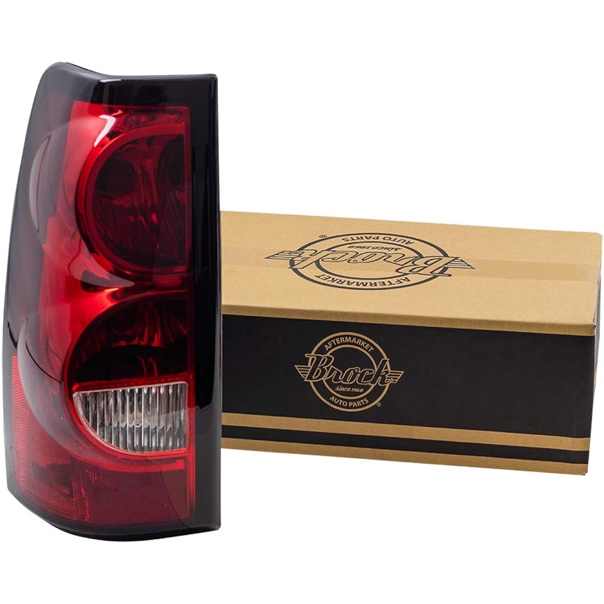 After replacement driver tail lamp lens, light bulb and wiring harness 2004-2007 Sylvarad Fleet side pickup truck 19169004 compatible
