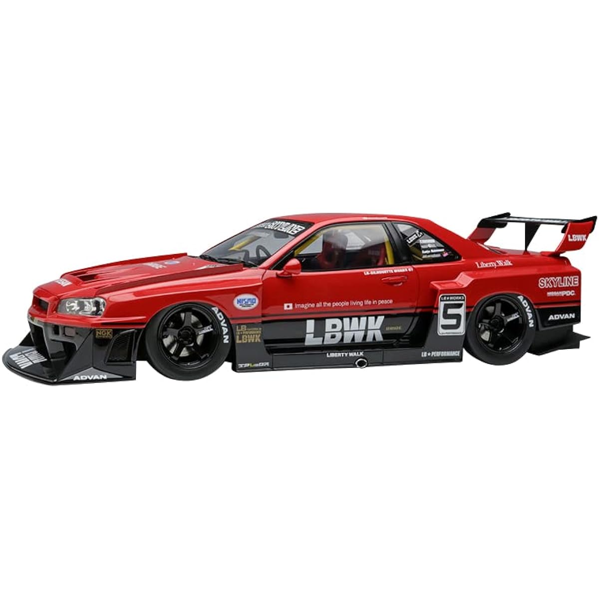EIDOLON 1/18 LB-ER34 Super Silhouette Skyline Tokyo Auto Salon 2020 Completed Product EML047