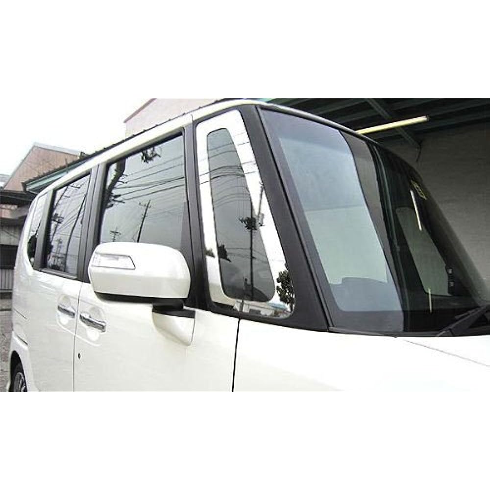 BRIGHTZ N BOX Custom + JF1 JF2 Super Mirror Stainless Plated Window Pillar Panel A Type [WIN-PIL-002] 2PC N BOX NBOX N-BOX N-BOX N-BOX + Plus Custom 6215