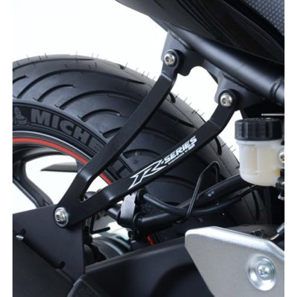 R&G Exhaust Hanger:BLACK YAMAHA YZF-R25(15-19), YZF-R3(15-19) RG-EH0063BKA