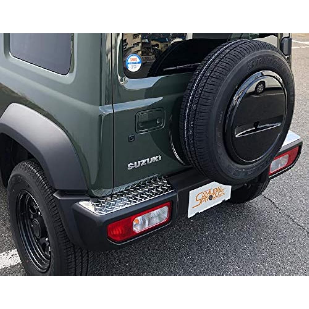 Samurai Produce Suzuki Jimny Sierra JB74 Rear Bumper Plate Banded Steel Plate 3P Black Hairline