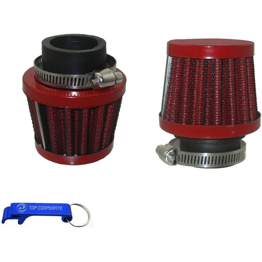 TC-Motor 2pcs 28mm Clamp-on Filter Emgo 12-55728 for XR50 CRF50 CT70 CB50J MB5 SS50 DT50 RD50MX GT50 OR50 TS50R XKE ZR50KEN Dirt Bike