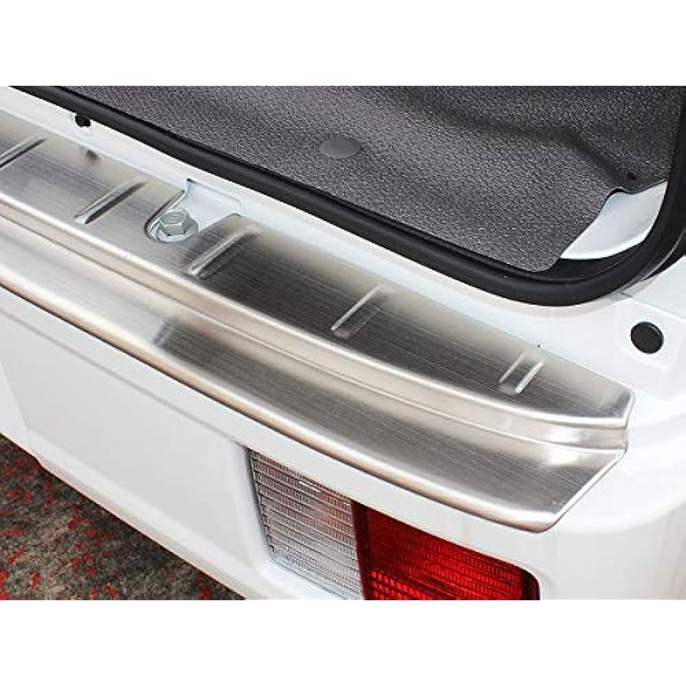 EVERYVAN DA17V Stainless Steel Rear Bumper Step Guard (Silver) For Car With Rear Parking Sensor Scuff Plate Bumper Guard Rear Bumper Protector