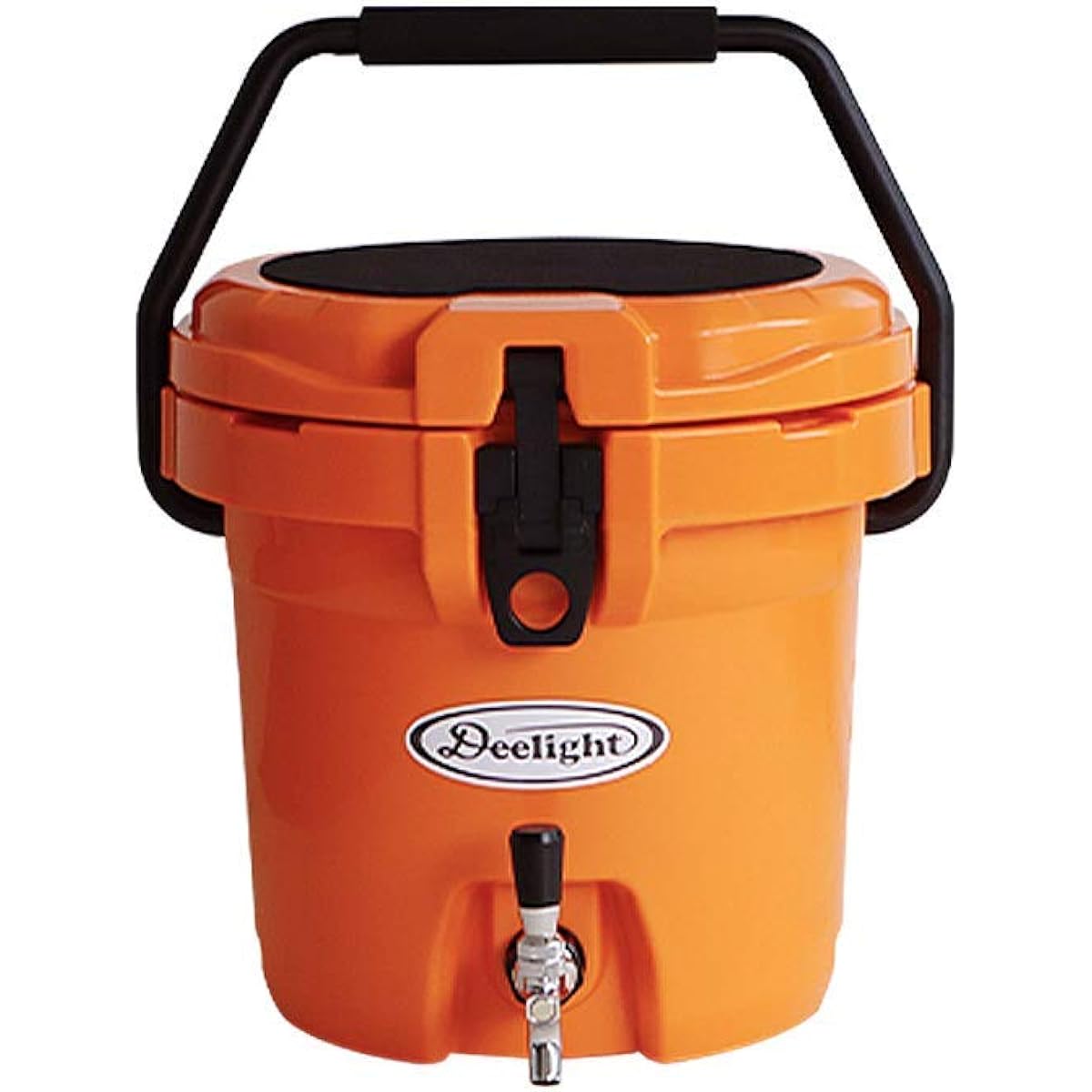 Ice Bucket 2.5 gallon [Orange / 9.34L] Deelight Ice Bucket Lever Type