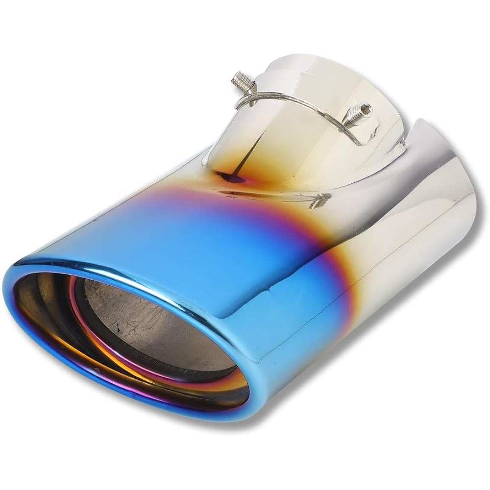 YOURS: Yaris Titanium Style Muffler Cutter 1PCS Fall Prevention Stainless Steel YARIS Toyota y27-3246 [2] S