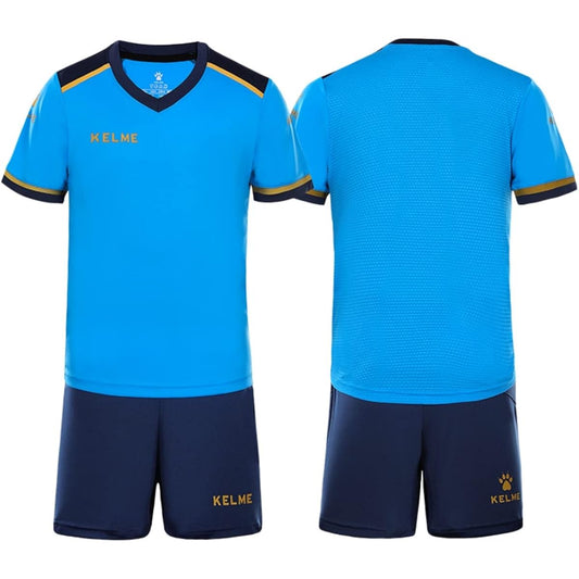 [Kelme] Junior Soccer Wear, Children's Training, Top and Bottom Set, Short Sleeve Shorts, Quick Drying and Breathable