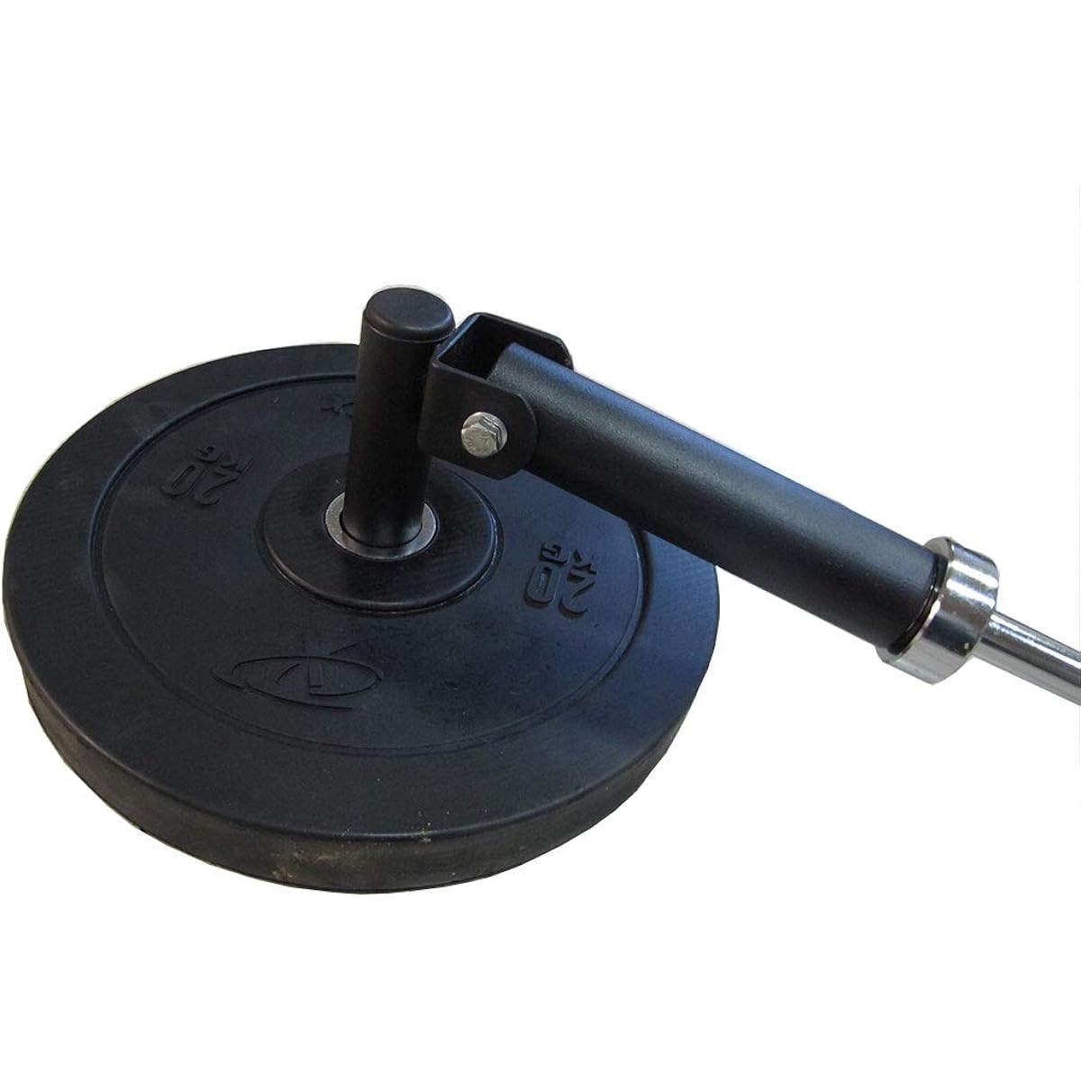[qibylift] Deluxe T Bar Row Platform, Barbell T Bar Row Plate Post Insert Mine Full 360° Swivel, Fit 2 Inch Olympic Bar, Single Mine Handle