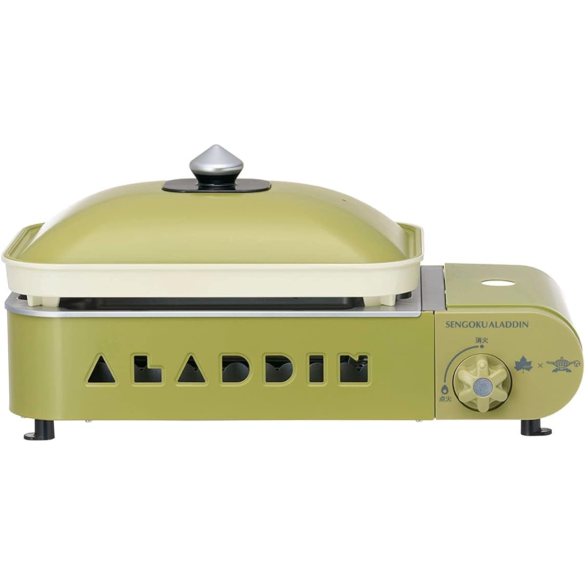LOGOS LOGOS×SENGOKU ALADDIN Portable Gas Hot Plate Petit Pan (Limited Cutting Board Included) 81060010