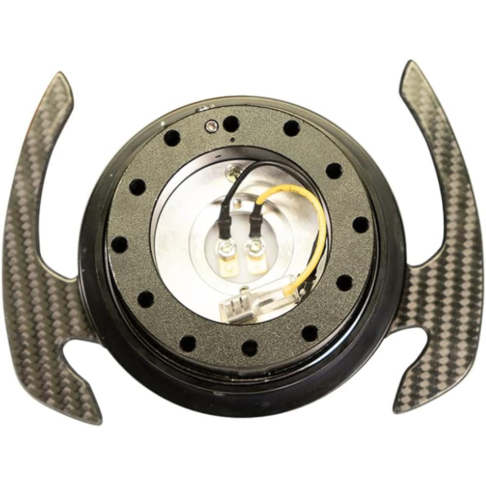 NRG SRK-700CF GEN 4.0 Steering Wheel Quick Release Black Body Carbon Fiber Handle + U.S. Performance Lab Air Fresh Near