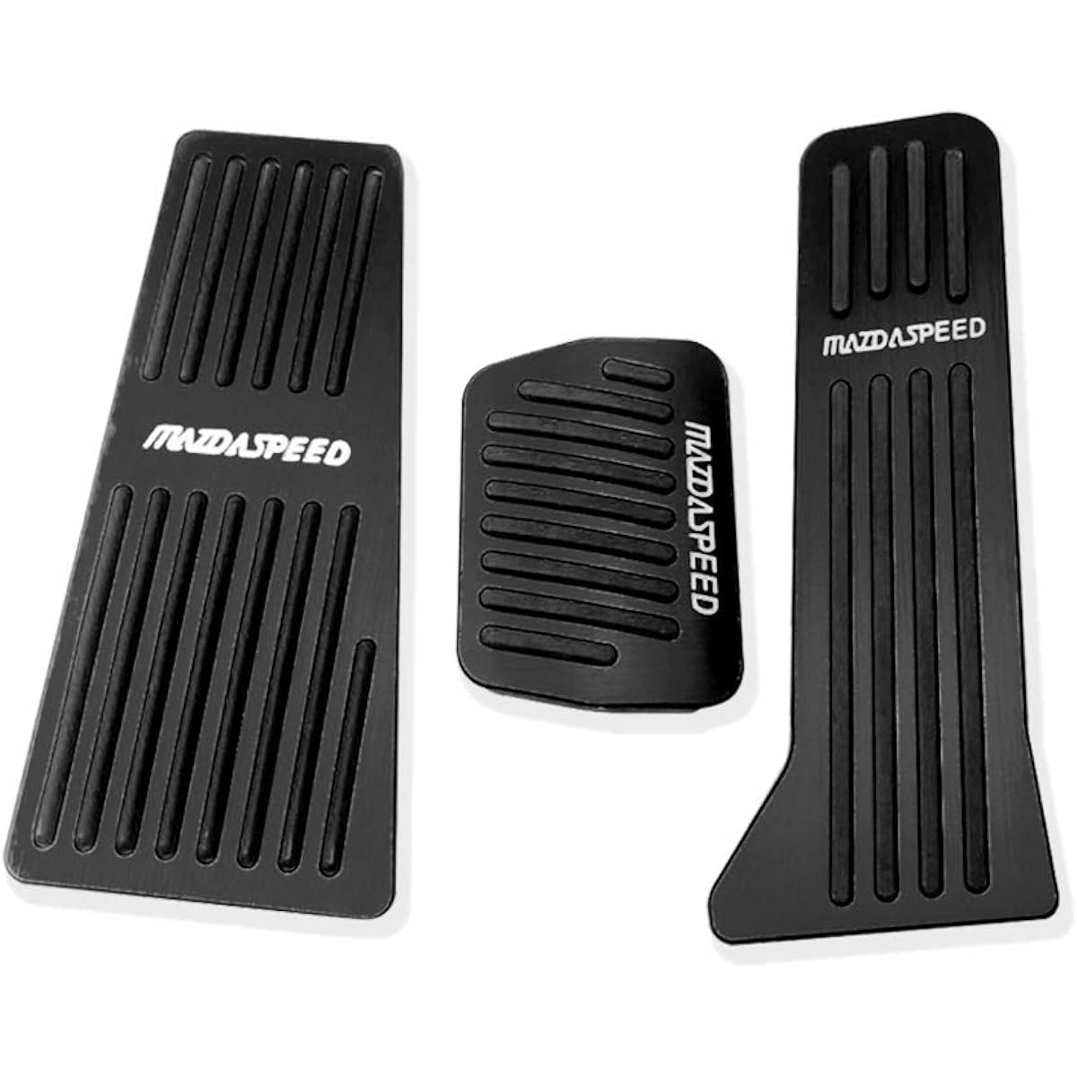 BOYUER Non-slip drilling unnecessary aluminum rest brake gas accelerator cover Mazda 2 3 CX-5 CX-5 CX-5 Foot pedal pad kit (black) 3 pieces