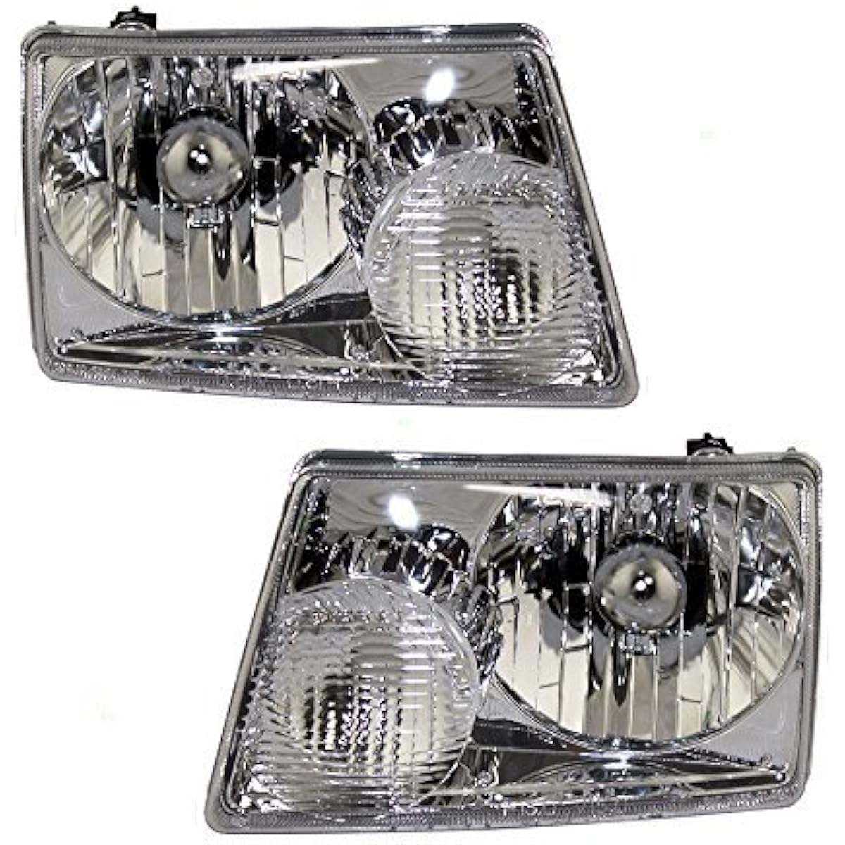 Headlight headlamp driver and passenger seat replacement Ford pickup truck 6L5Z13008BA 6L5Z13008AA