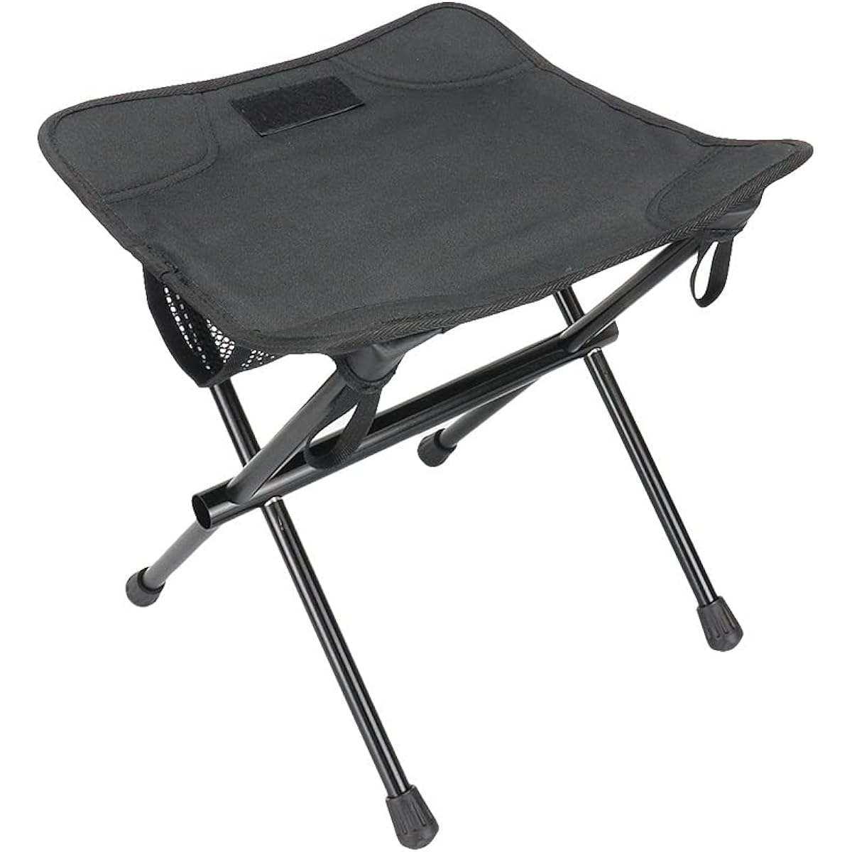 Lightweight Outdoor Chair Foldable Compact Portable Water Repellent Fabric Sturdy Frame Camping Outdoor (Black)