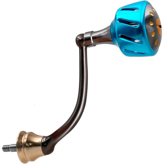 SANLIKE SHIMANO Reel Handle SHIMANO Compatible Handle Knob Power Handle Made of Duralumin Ultra Light/Corrosion Resistant Sea Fishing 44g Applicable to Left and Right (4 Colors) (38mm Blue)