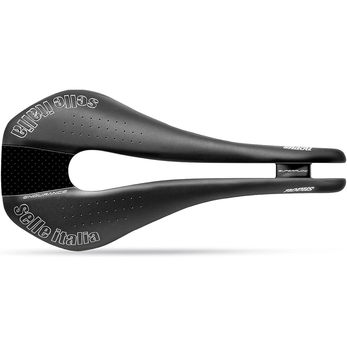 Selle Italia SELLE ITALIA NOVUS Endurance TM Mn BK S S.Flow Saddle Weight: 306g Width: 138mm Length: 282mm Rail Material: Hollow Manganese (7mm)