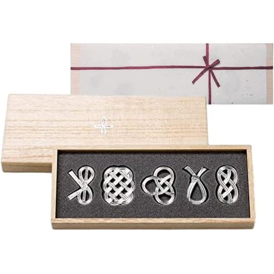 [Wrapping with Nousaku Japanese paper] Chopstick rest - Knot - 5 pieces