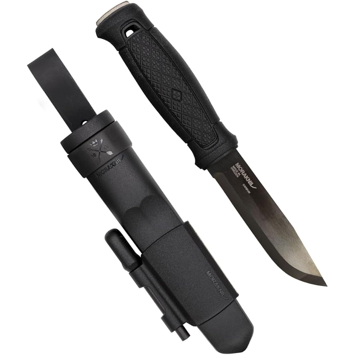 Morakniv Garberg Black Blade Survival Kit Carbon Blade Thickness 3.2mm Full Tang Knife Wood Chopping
