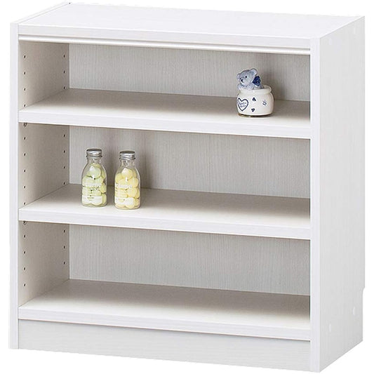 Shirai Sangyo Free rack shelf bookshelf that can be combined freely, easy to match with any room with a wide variety of sizes Shelf board load capacity 10 kg White Wood grain Width 59 Height 60 Depth 29 cm TNL-6059WH Tanario