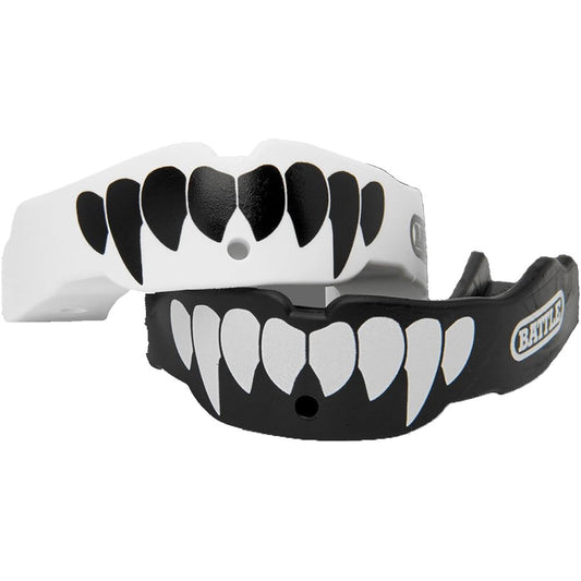 BATTLE Mouthpiece Fang Type (Black + White, Junior Size) [Parallel Import]