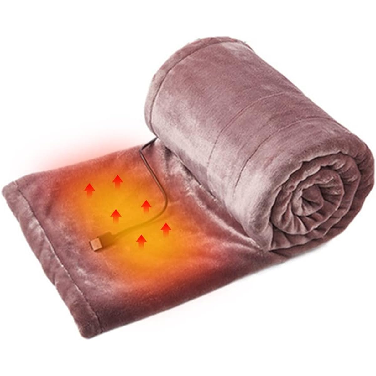 IPO Electric Blanket, Flannel, USB Powered Type, 3 Level Temperature Control, 80cm*140cm, Shoulder Throw, Fully Washable, Heating Equipment, Pink