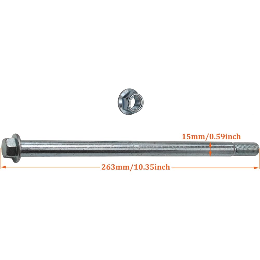 15mm pit bike wheel axle bolt -Length 250mm 110cc 125cc 140cc 160cc