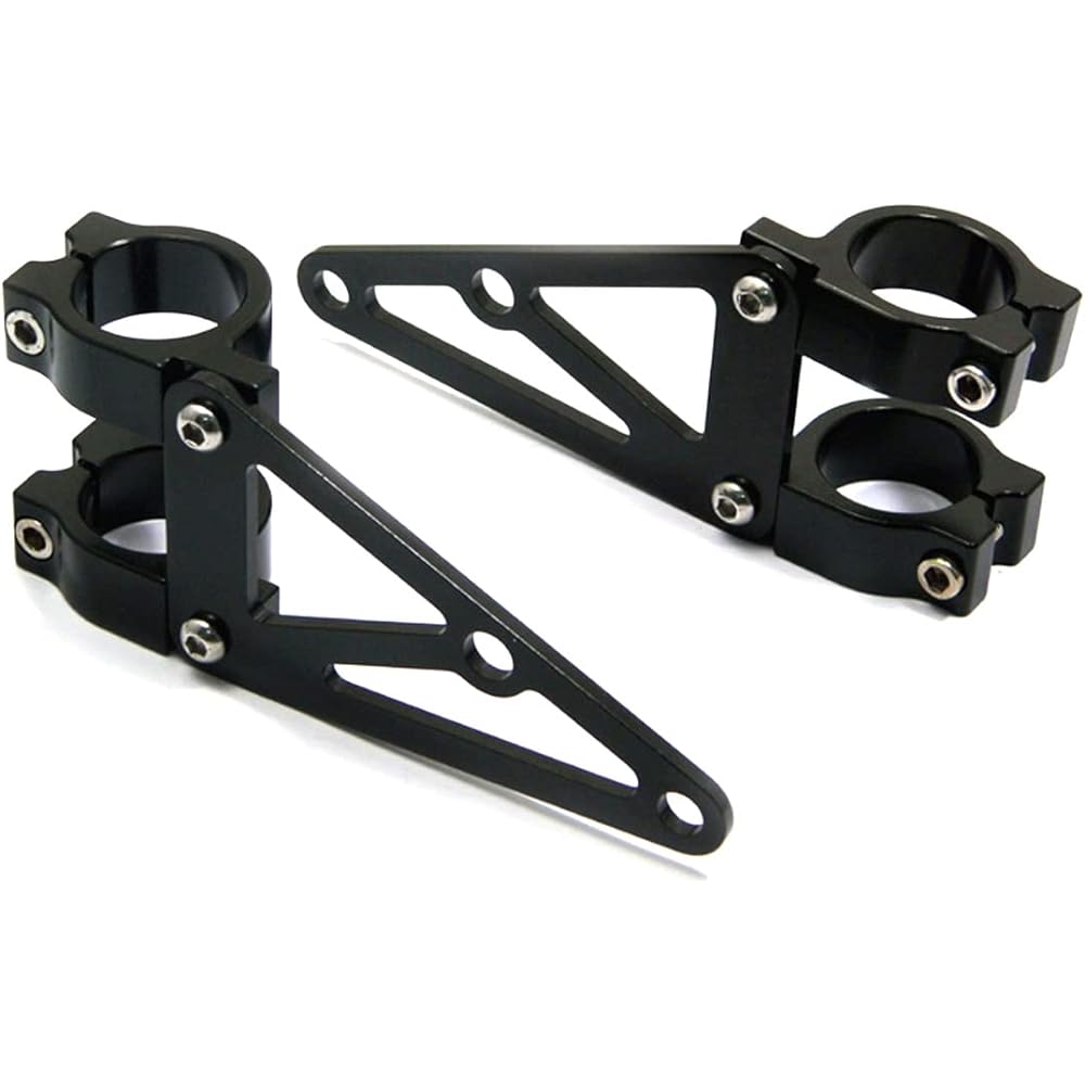Black 35mm Diameter CNC Machined Headlight Bracket/Fork Clamp for Motorcycle Trike