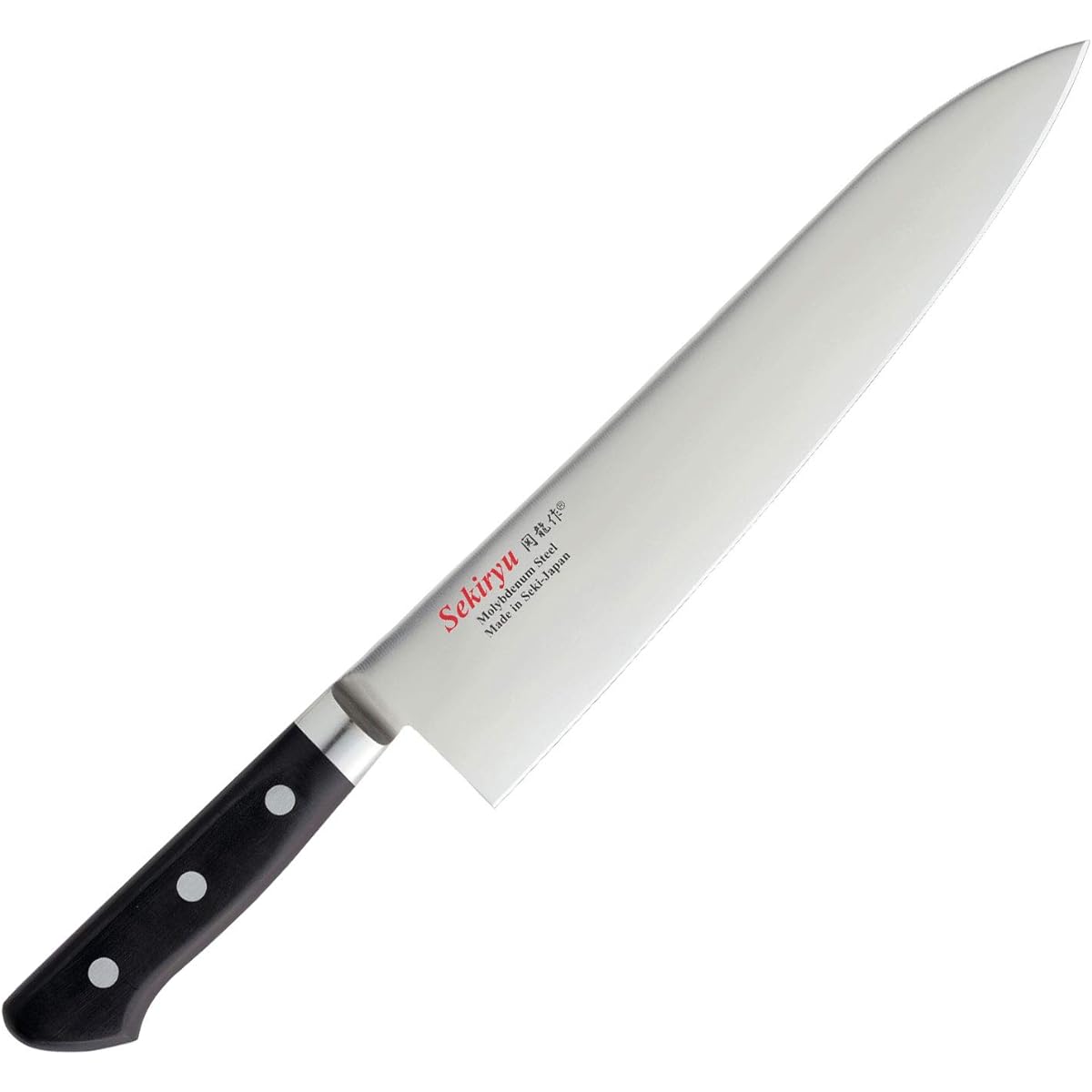 Osawa Sword Gyuto Knife Silver Approx. 24cm Sekiryu Molybdenum Steel POM Pattern Gyuto SR-MG240