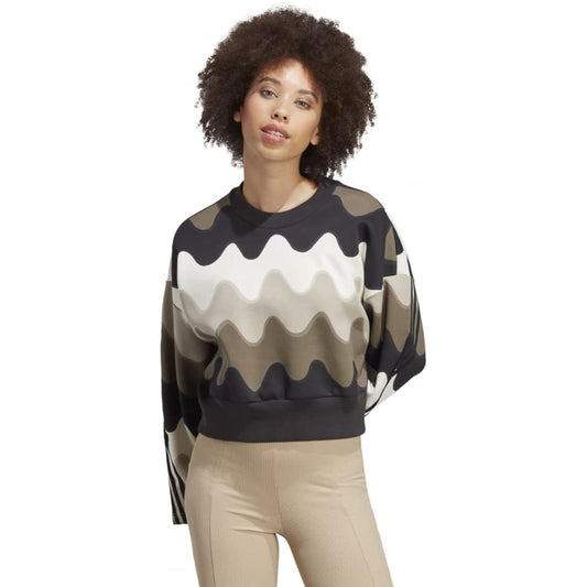 [Adidas] Sweat MMK FI 3 Stripes Crew Sweat Women's BVX12