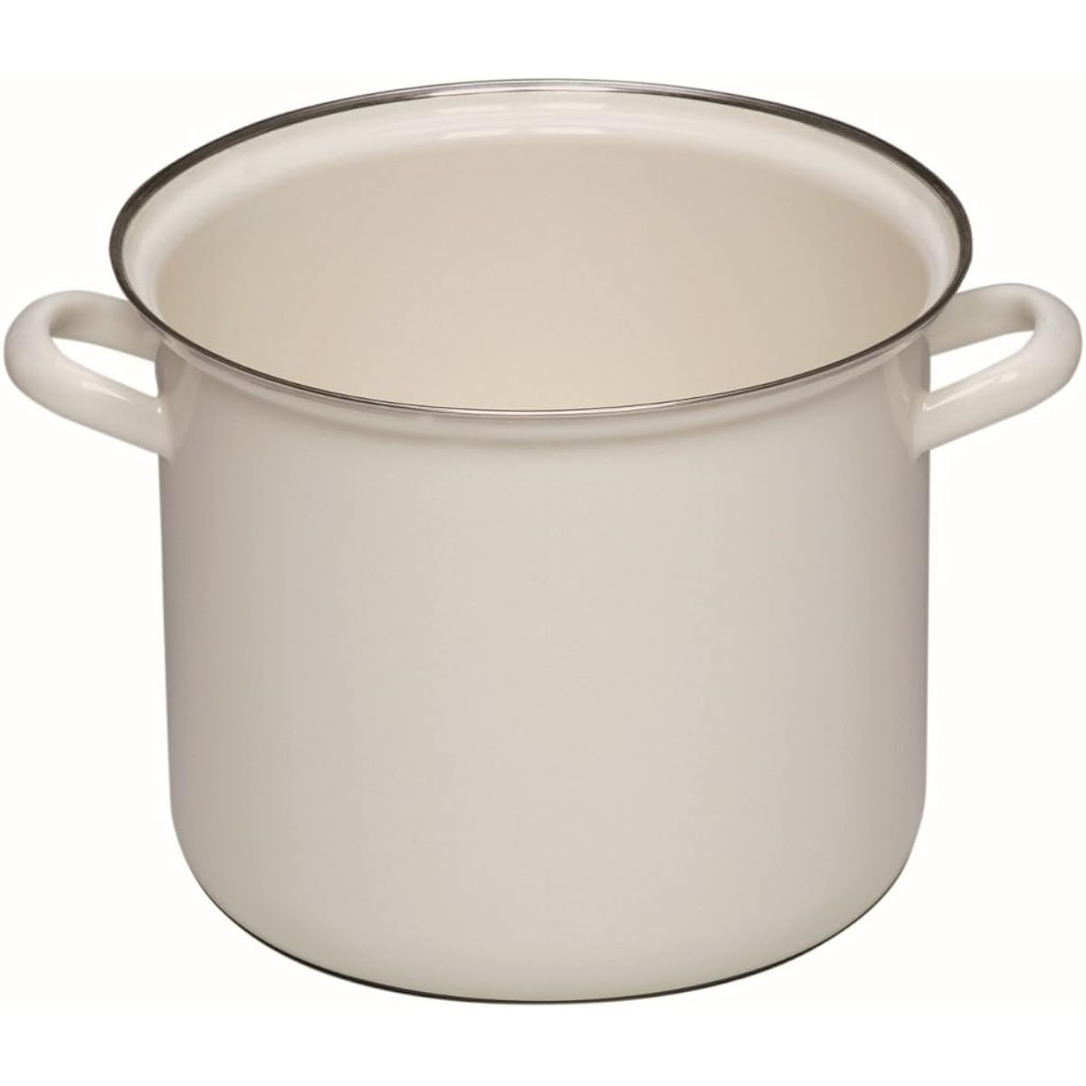 RIESS Mug White 1kg Pot m.Chromrand 22cm 6L 0274-033