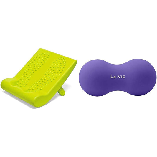 La-VIE Stretch Board Nobi-chan 3 Level Adjustable Angle Calf Back & Katao Stretch Ball Massage Ball [Set Purchase]