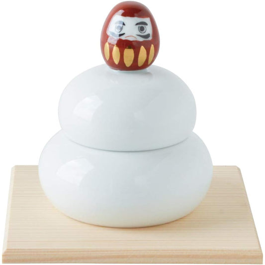 Arita Ware Decorative Mochi (Lid) Red Daruma 17812