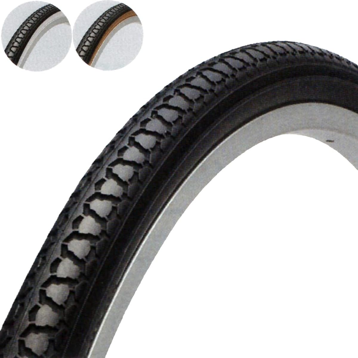 Bicycle Tire 27 Inch Kyowa General Car Tire 27 x 1-3/8 Black/American CST x Million C1074N 61759