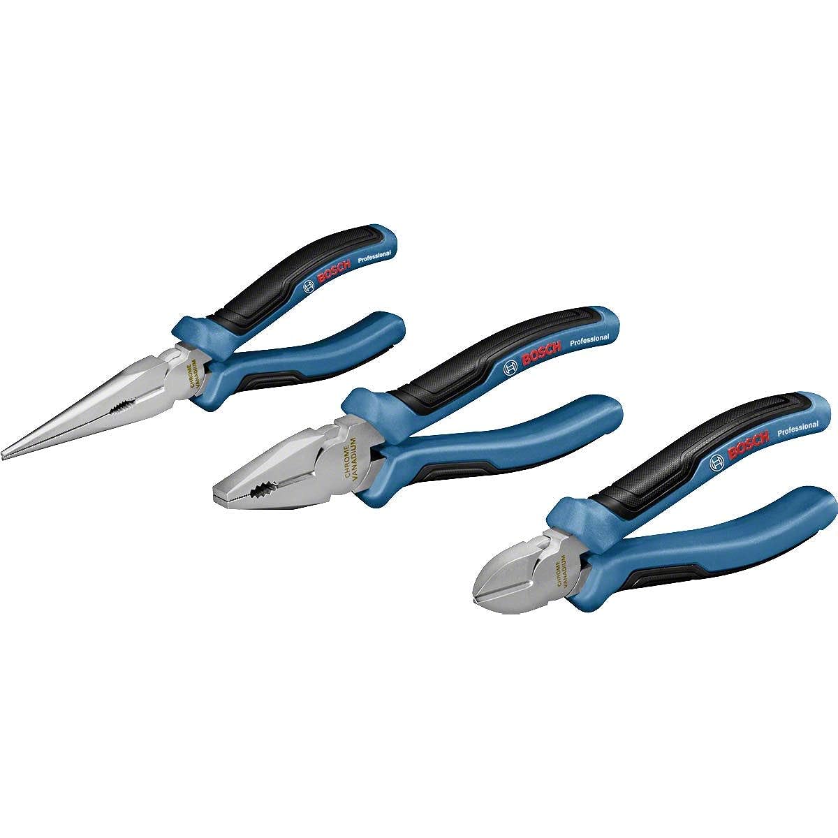 Bosch Professional pliers, radio pliers, nippers set of 3 1600A016BG